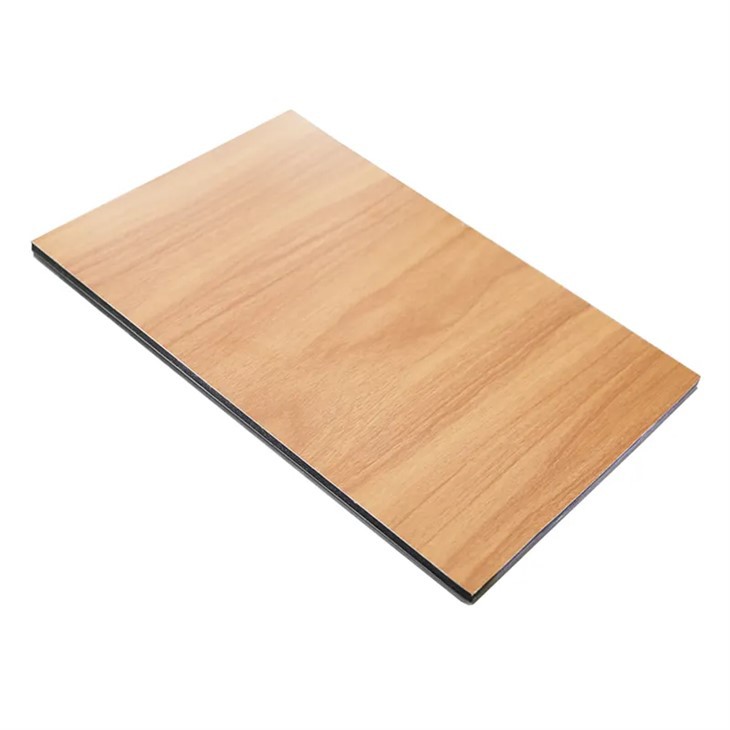 Profesjonelt 3 mm 4 mm ACP-panel med trekorn aluminiumskomposittpanel