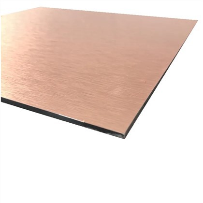 4*8 fot børstet overflate av aluminiumsfolie komposittpanel Displayskilt ACP-ark