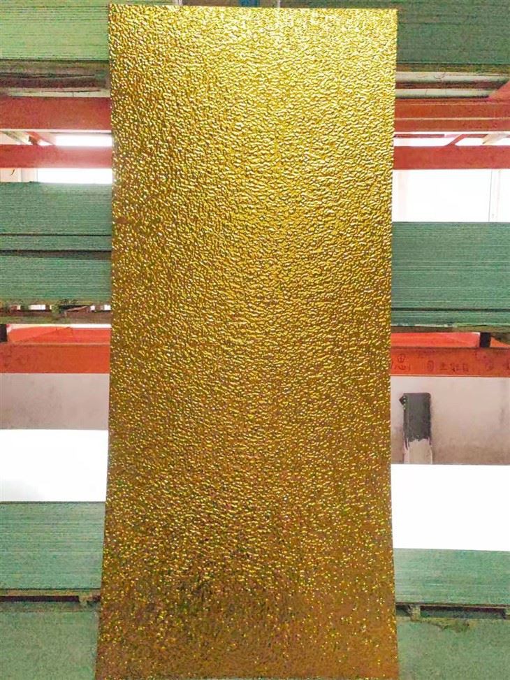 3D Vann Ripples Speil Ark Dekorativ Panel Kompositt Interiør Metall Bambus Fiber Kull Veggplate